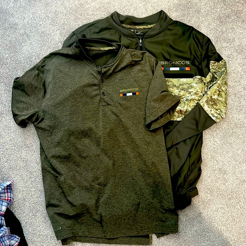 NIKE Denver Broncos Salute to Service On Field Apparel Bundle